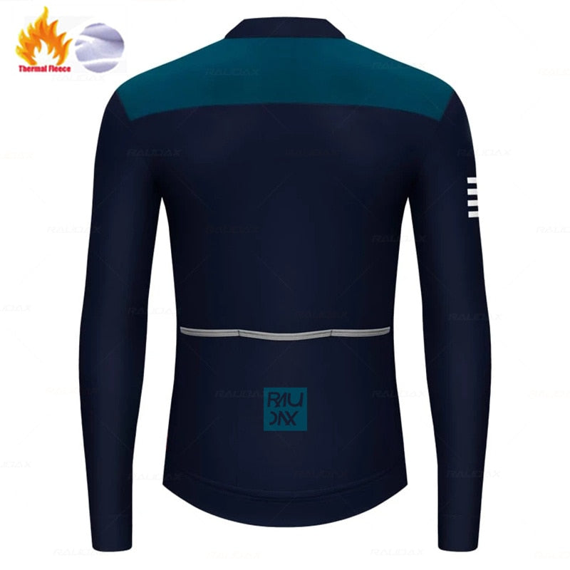 Raudax Racing Long Sleeve Thermal Fleece Cycling Jerseys (6 Variants)