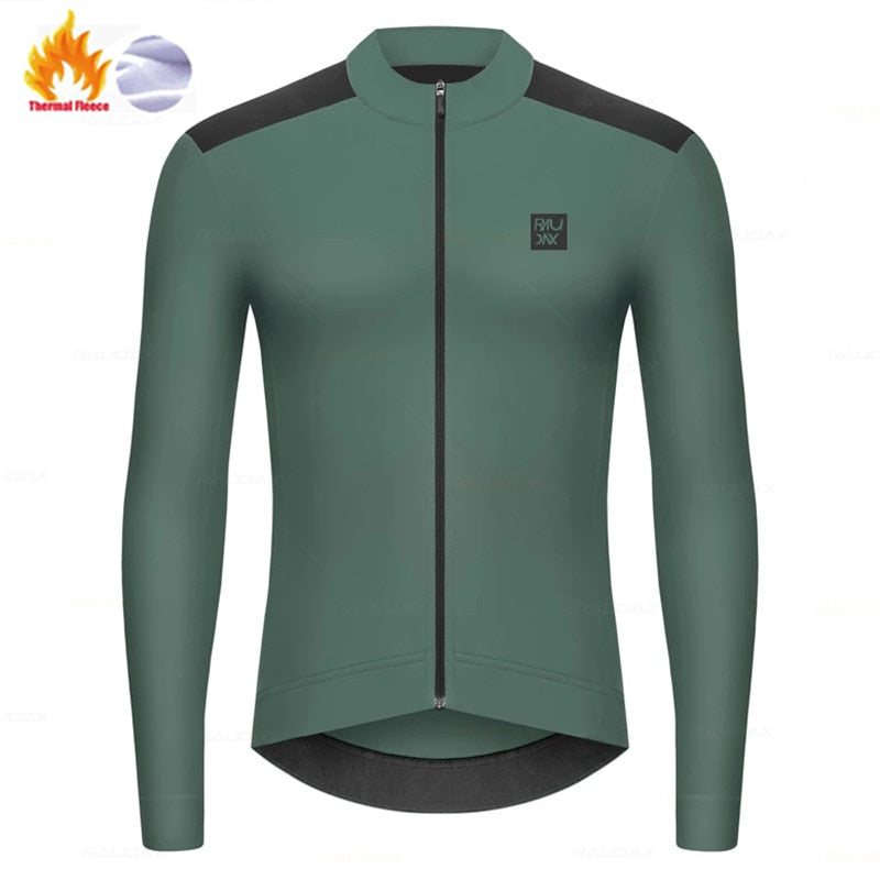 Raudax Racing Long Sleeve Thermal Fleece Cycling Jerseys (6 Variants)