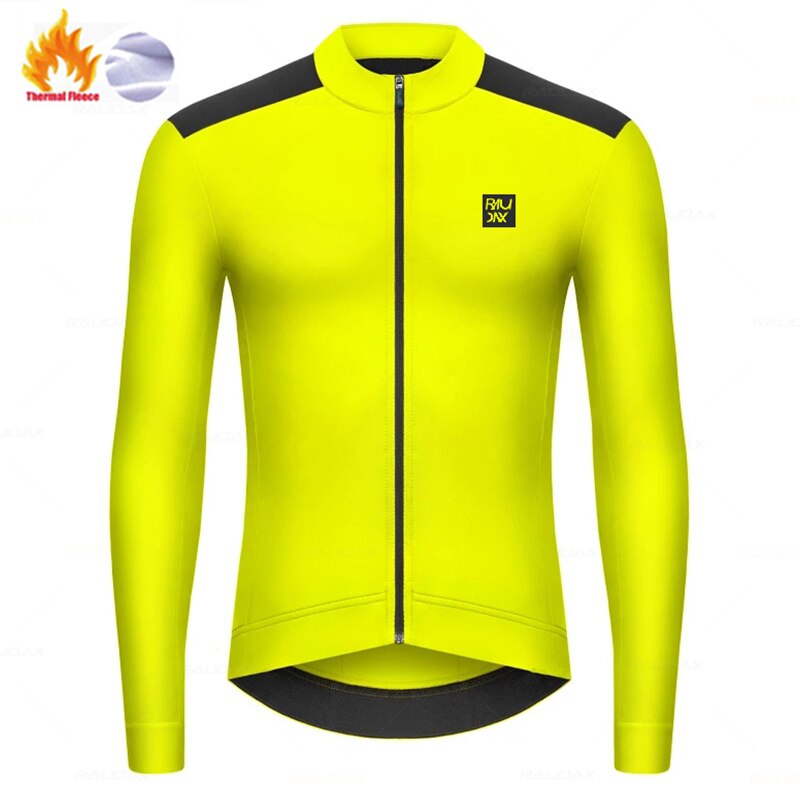Raudax Racing Long Sleeve Thermal Fleece Cycling Jerseys (6 Variants)