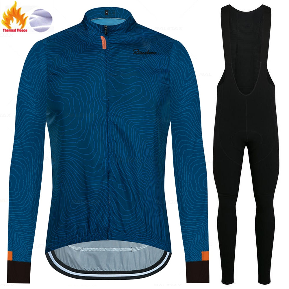 Raudax Long Sleeve Thermal Fleece Jersey Sets