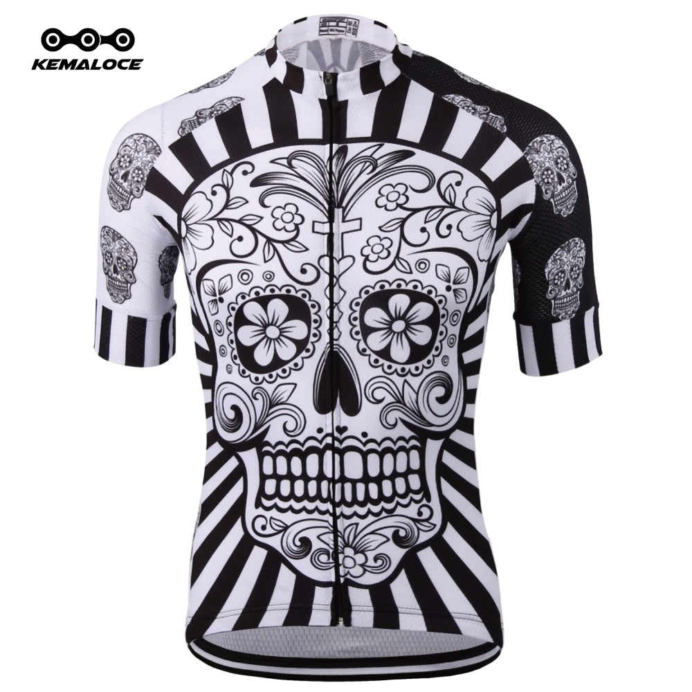 skeleton cycling jersey