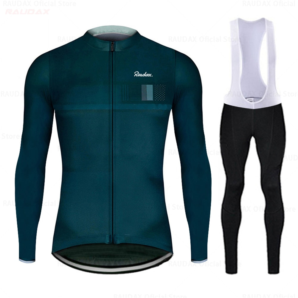 Raudax Long Sleeve Cycling Jersey Sets (9 Variants)