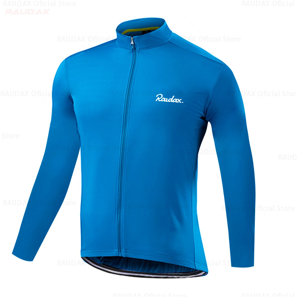 Raudax Simple Long Sleeve Cycling Jerseys (8 Variants)