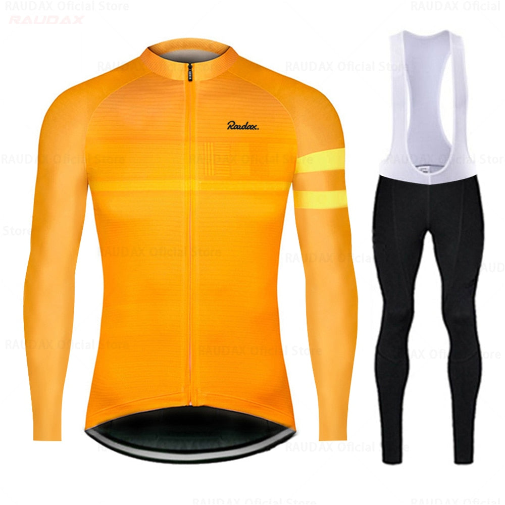 Raudax Long Sleeve Cycling Jersey Sets (9 Variants)
