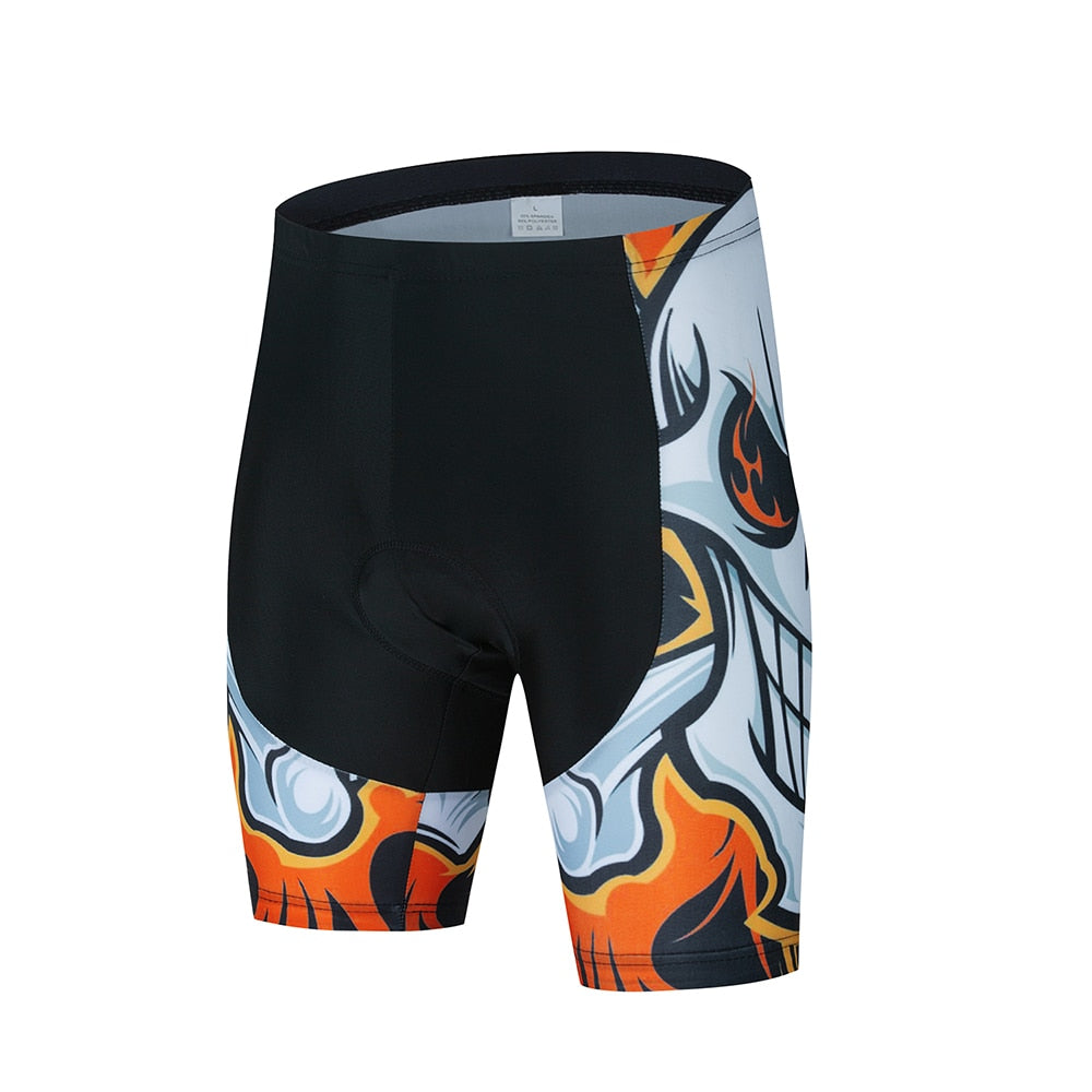 Salexo Flaming Skull Cycling Bib & Shorts