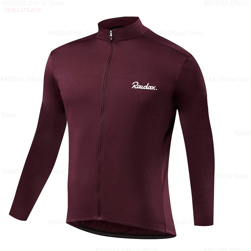 Raudax Simple Long Sleeve Cycling Jerseys (8 Variants)