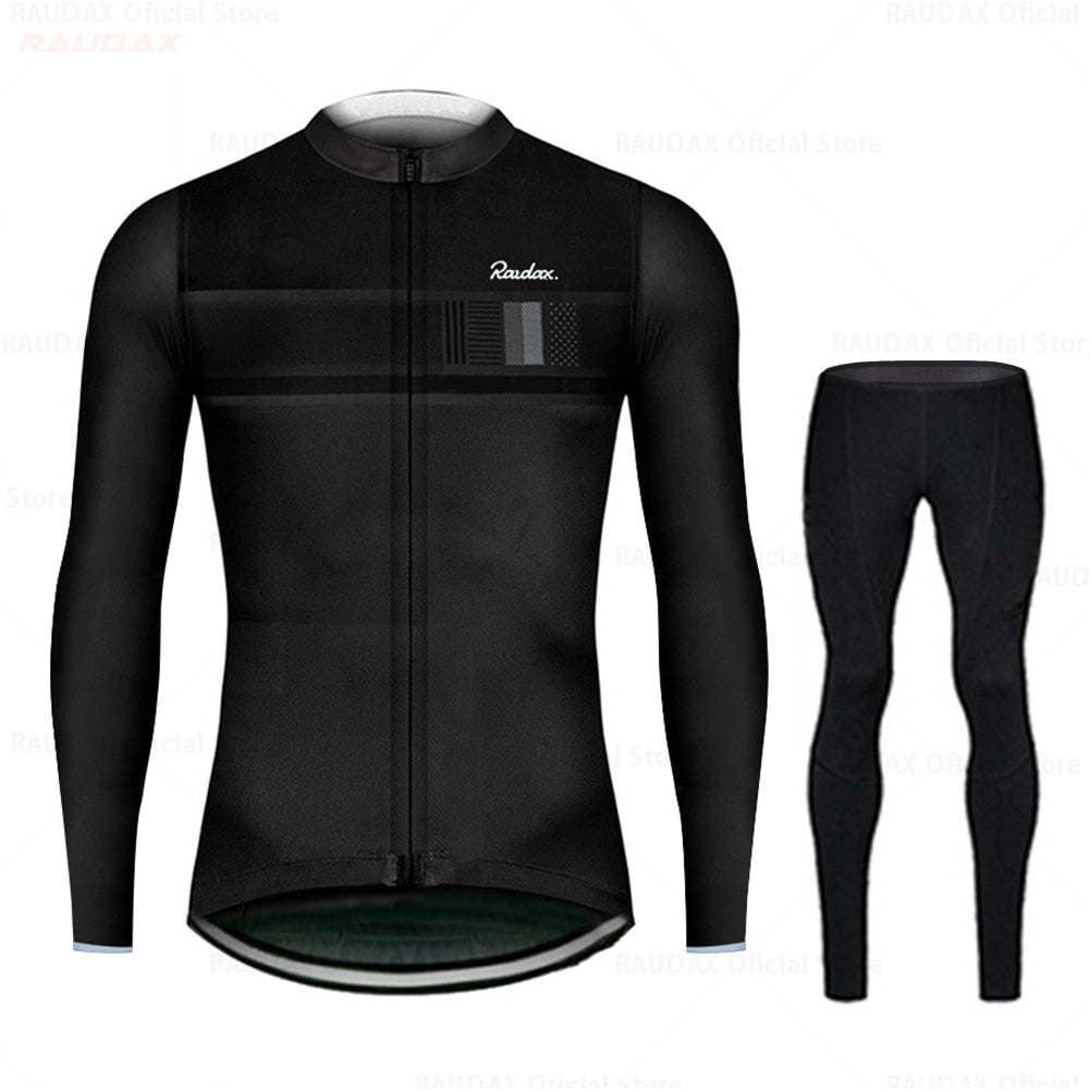Raudax Long Sleeve Cycling Jersey Sets (9 Variants)