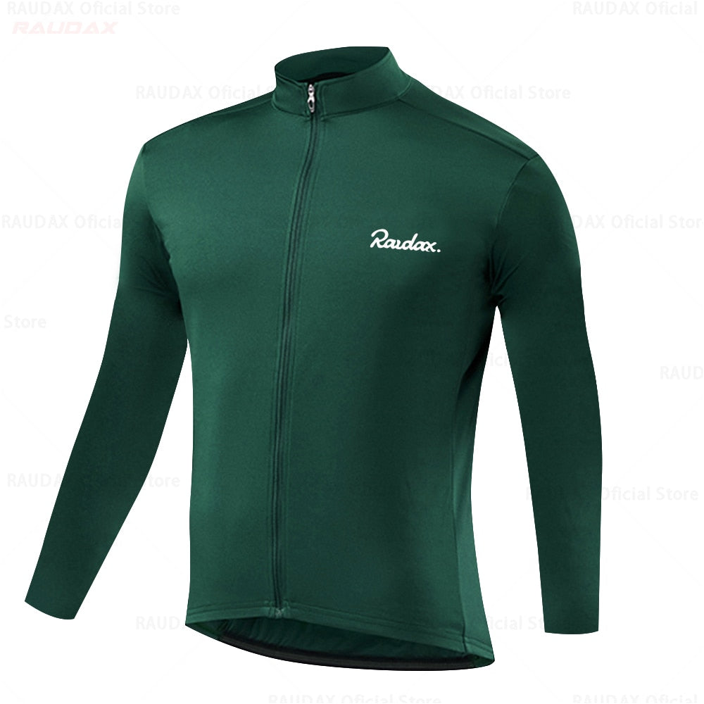 Raudax Simple Long Sleeve Cycling Jerseys (8 Variants)