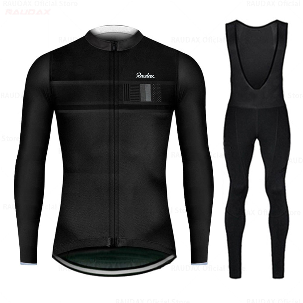 Raudax Long Sleeve Cycling Jersey Sets (9 Variants)