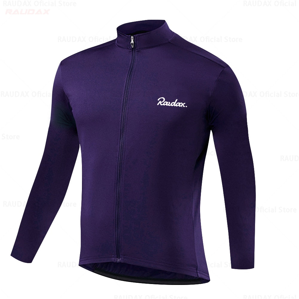 Raudax Simple Long Sleeve Cycling Jerseys (8 Variants)