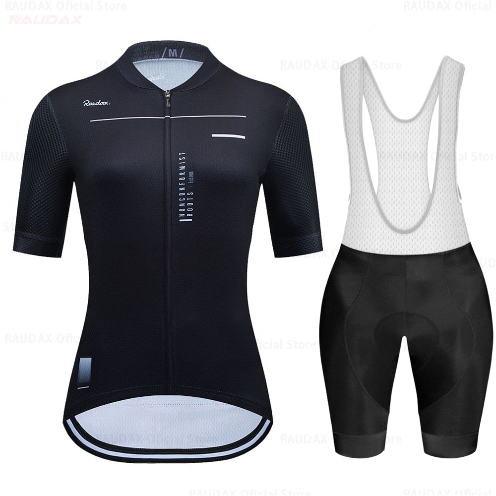 Raudax Women Cycling Jersey Sets (10 Variants)