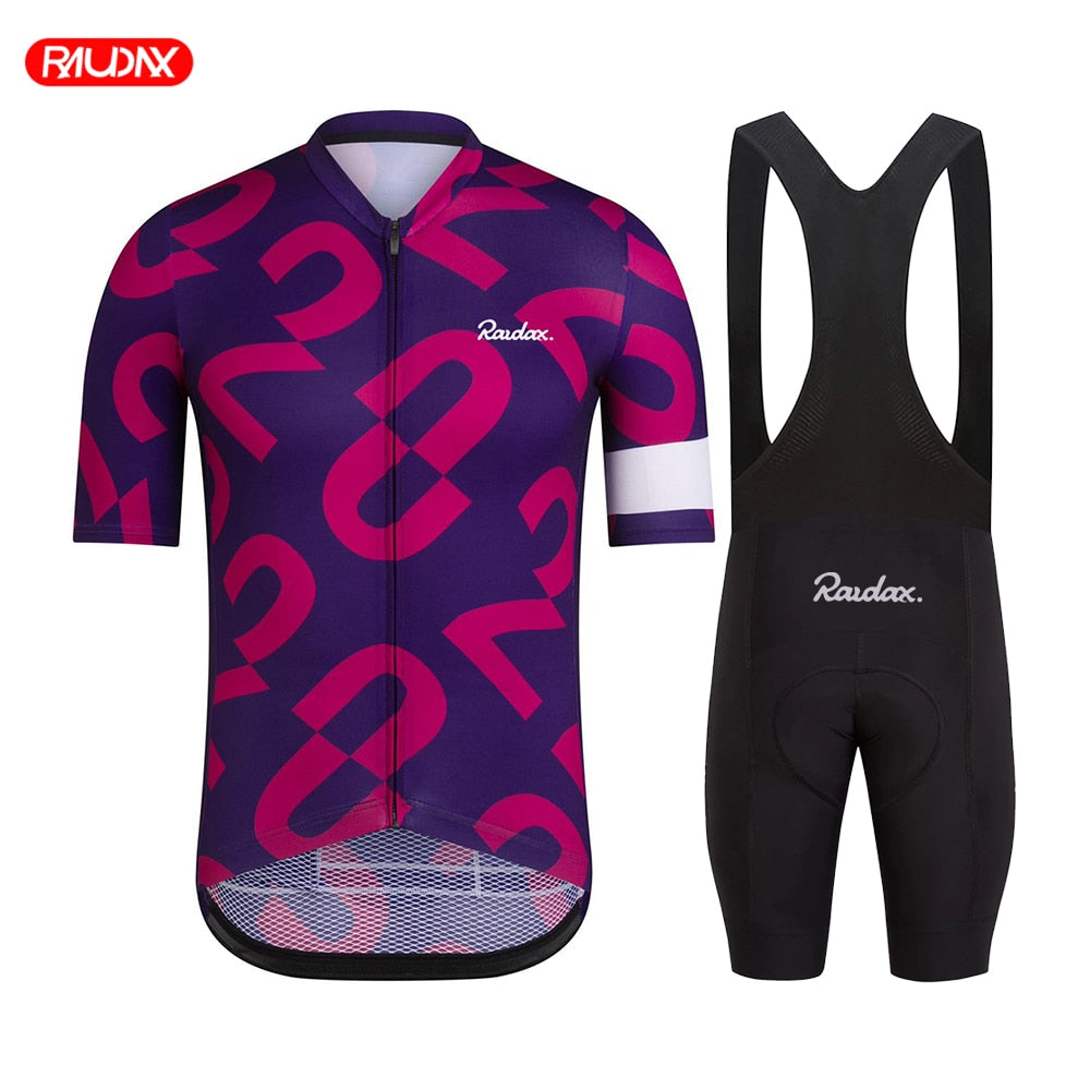 Raudax Summer Team Cycling Jersey Sets (3 Variants)