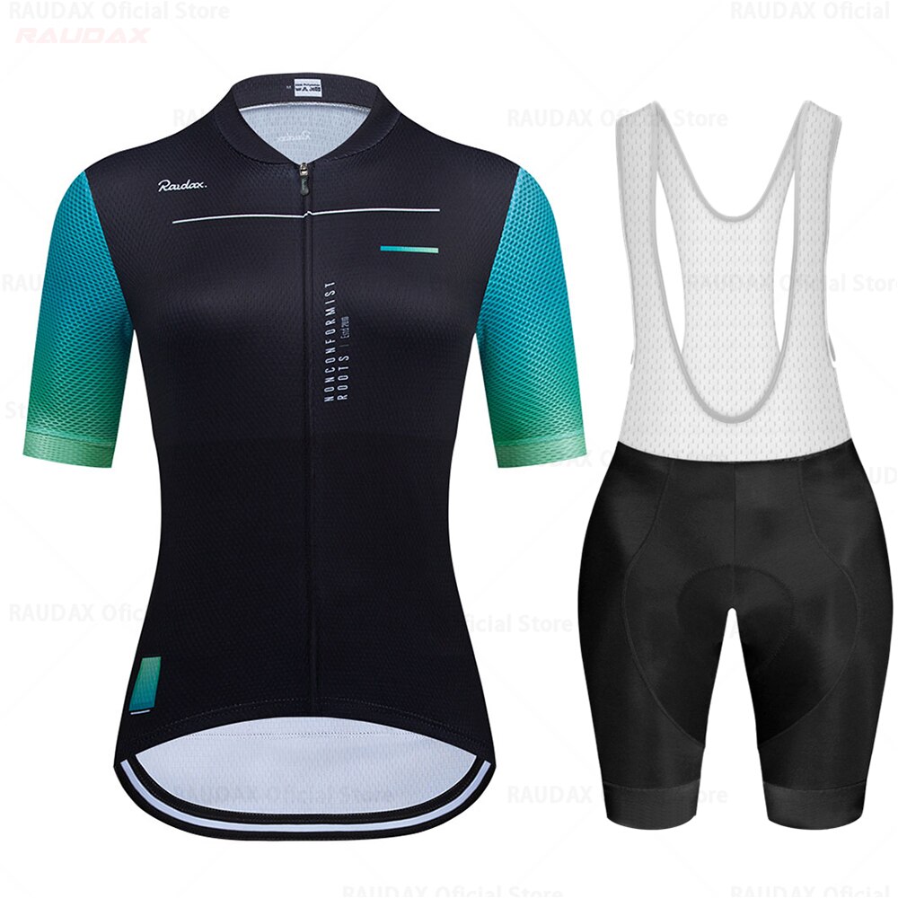 Raudax Women Cycling Jersey Sets (10 Variants)