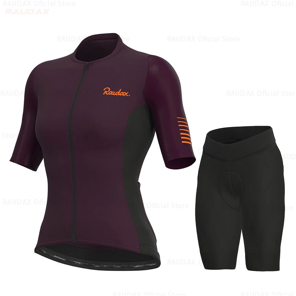 Raudax Women Triathlon Cycling Jersey Sets (8 Variants)