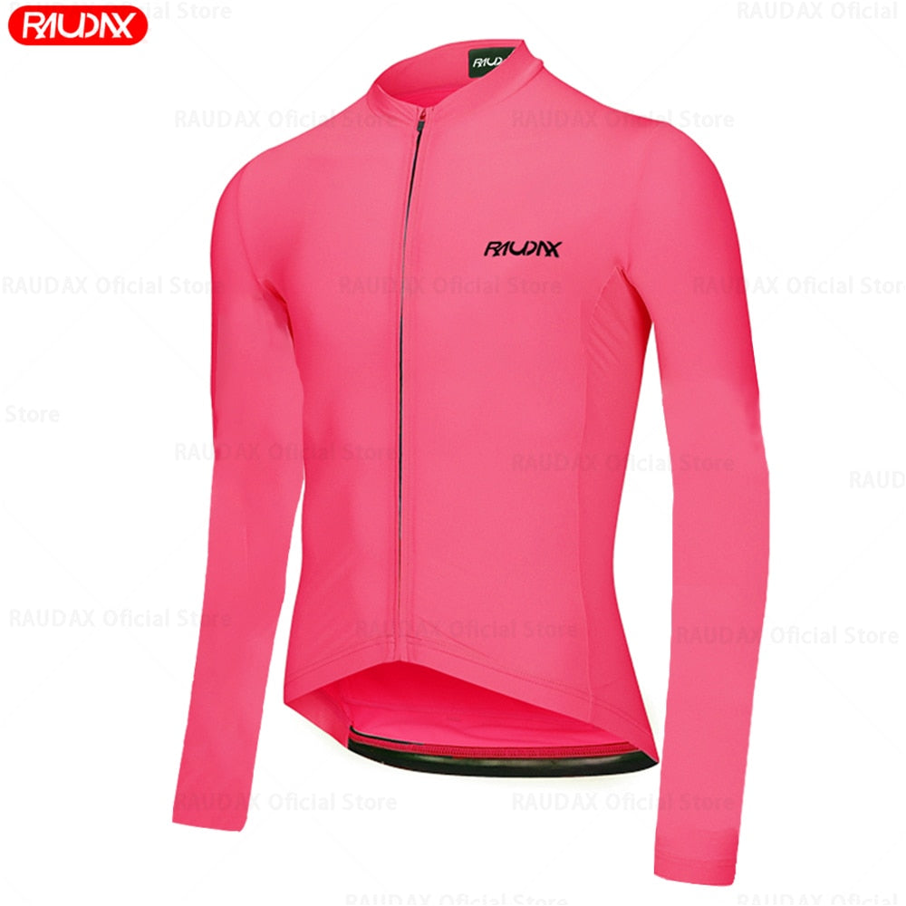 Raudax Fluorescent Long Sleeve Cycling Jerseys (4 Variants)