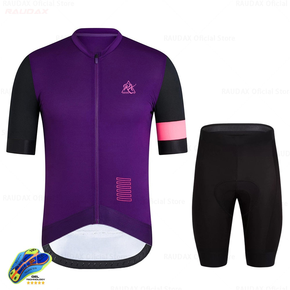 Raudax Men Triathlon Cycling Jersey Sets (10 Variants)