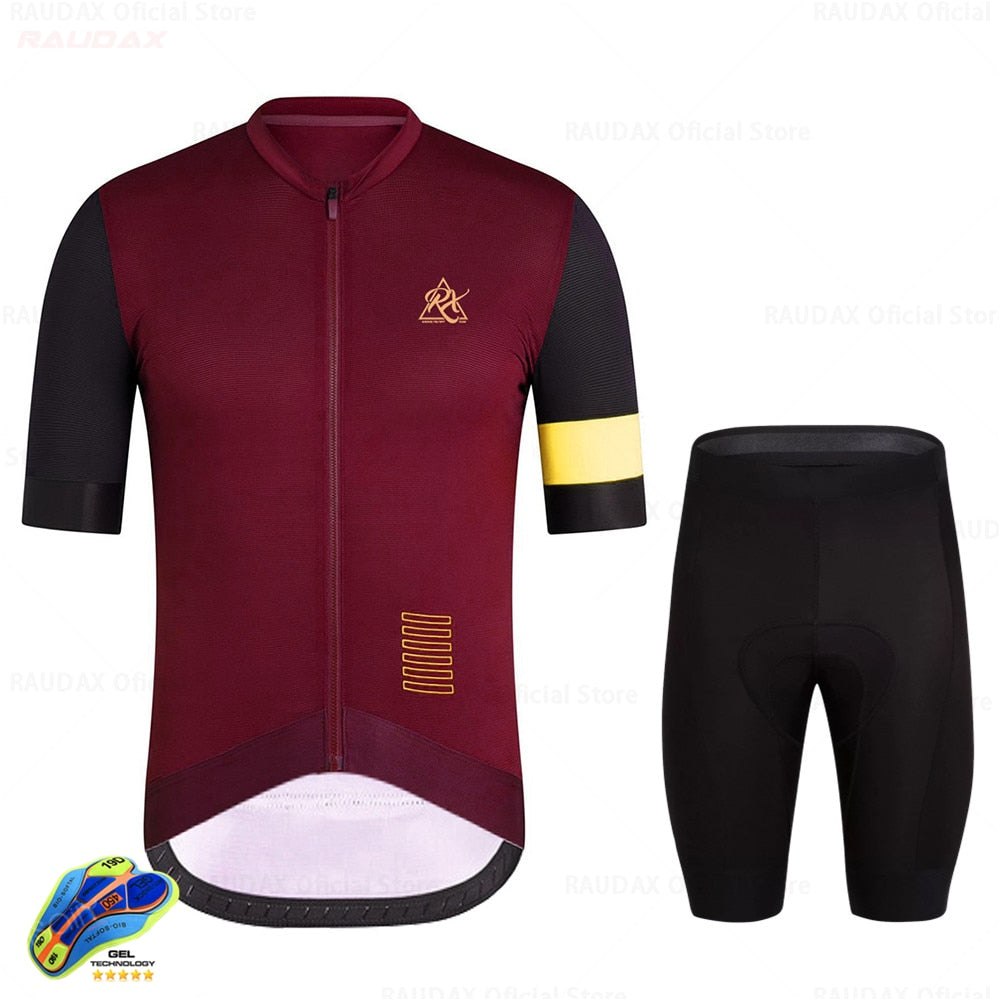 Raudax Men Triathlon Cycling Jersey Sets (10 Variants)