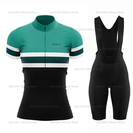 Salexo Women Summer Cycling Jersey Set