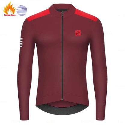 Raudax Racing Long Sleeve Thermal Fleece Cycling Jerseys (6 Variants)