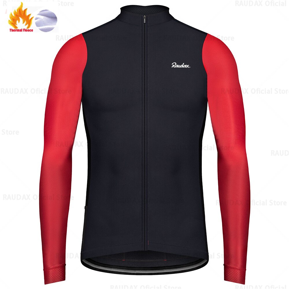 Raudax Winter Long Sleeve Thermal Fleece Cycling Jerseys (3 Variants)