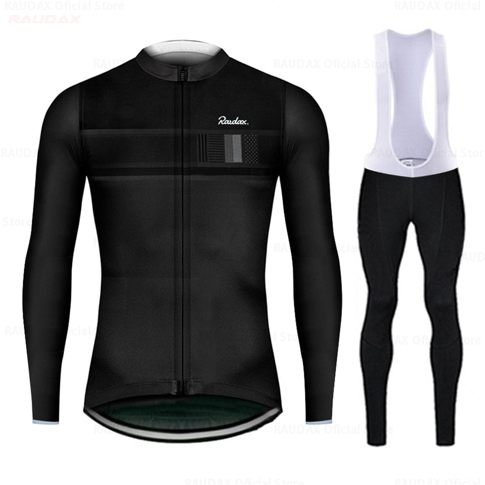 Raudax Long Sleeve Cycling Jersey Sets (9 Variants)