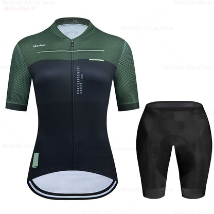 Raudax Women Cycling Jersey Sets (10 Variants)
