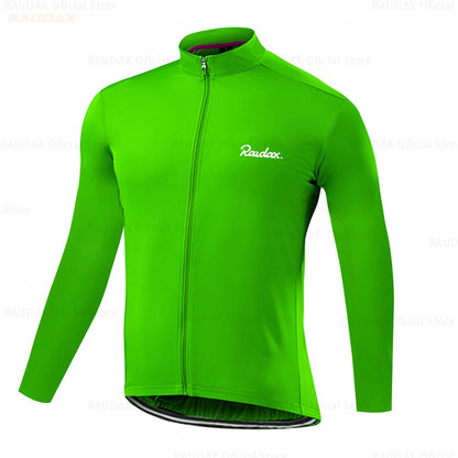 Raudax Simple Long Sleeve Cycling Jerseys (8 Variants)