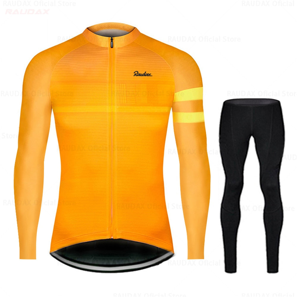 Raudax Long Sleeve Cycling Jersey Sets (9 Variants)