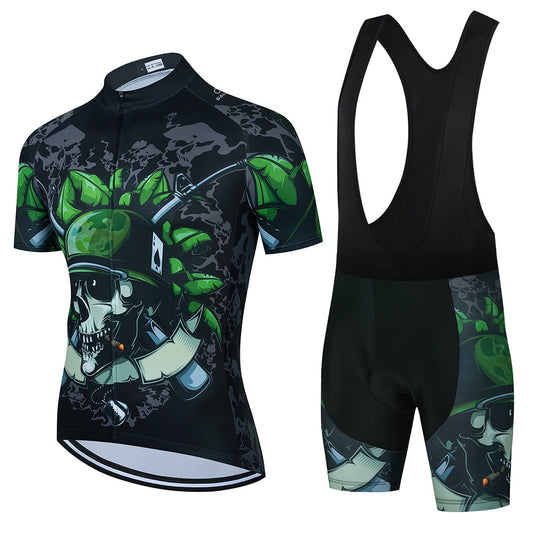 Salexo Army Skull Cycling Jersey Sets (2 Variants)