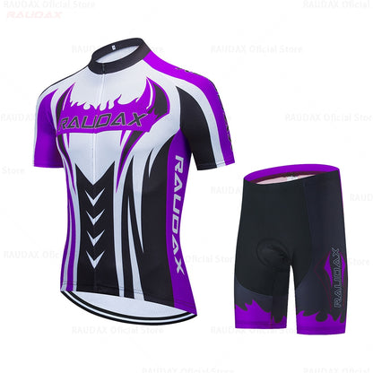 Raudax Flame Fire Cycling Jersey Sets (12 Variants)