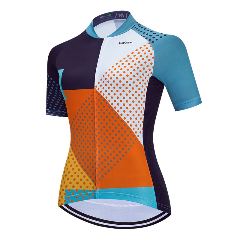 Salexo Women Geometric Cycling Jerseys (3 Variants)