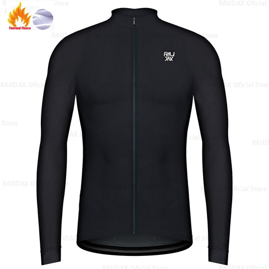 Raudax Sports Long Sleeve Thermal Fleece Cycling Jerseys (3 Variants)