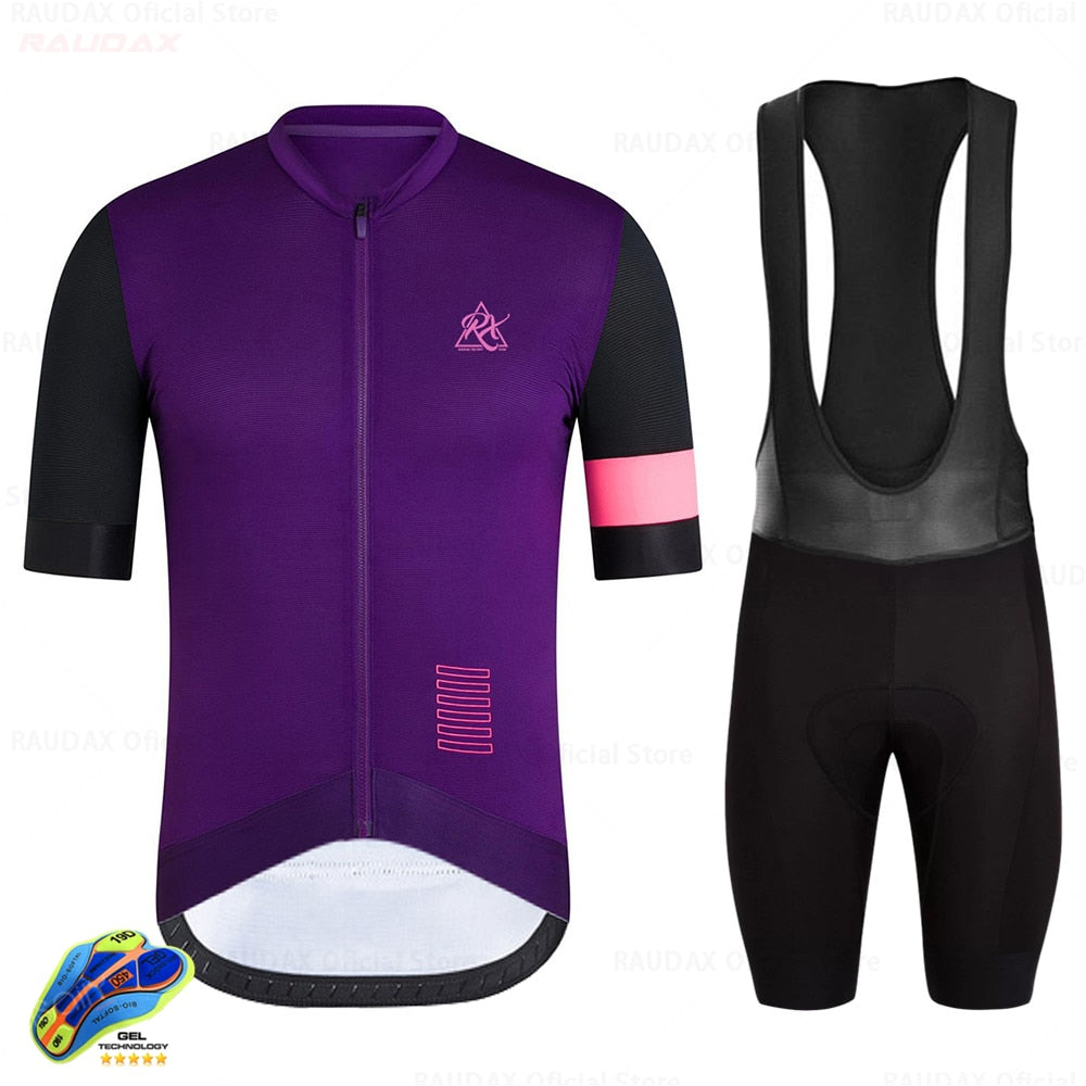 Raudax Men Triathlon Cycling Jersey Sets (10 Variants)