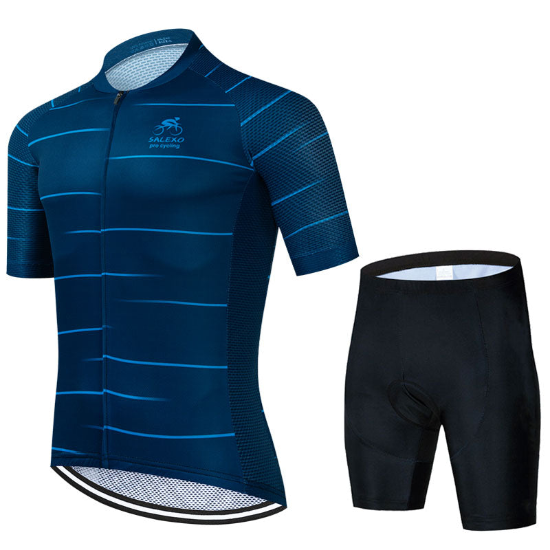 Salexo Blue Cycling Jersey Sets (3 Variants)