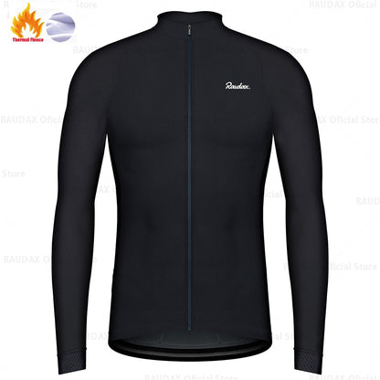 Raudax Winter Long Sleeve Thermal Fleece Cycling Jerseys (3 Variants)