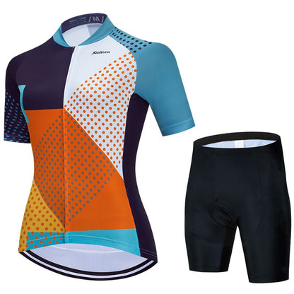 Salexo Women Geometric Cycling Jersey Sets (6 Variants)