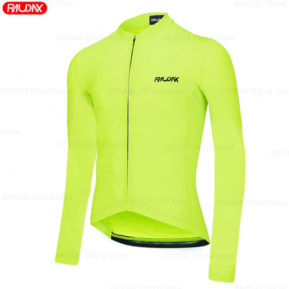 Raudax Fluorescent Long Sleeve Cycling Jerseys (4 Variants)