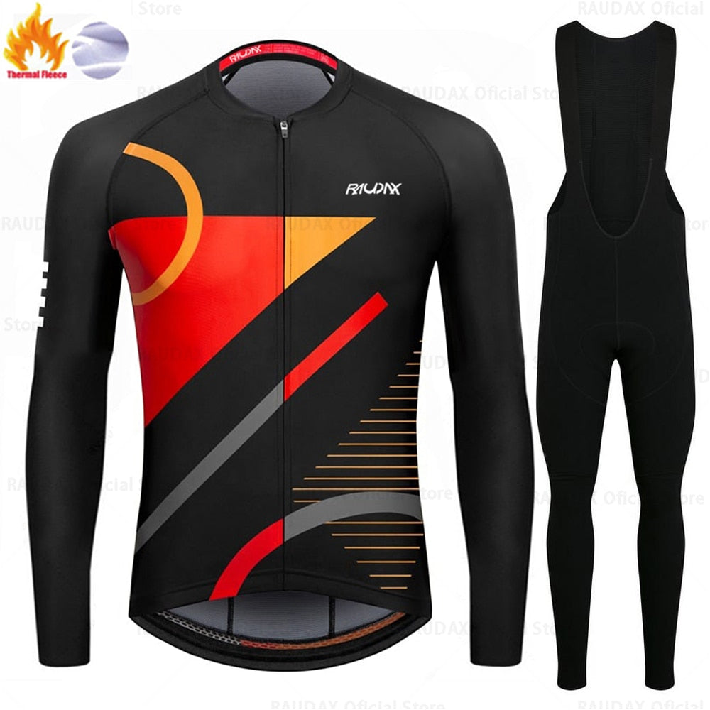 Raudax Pro Long Sleeve Cycling Jersey Sets (6 Variants)