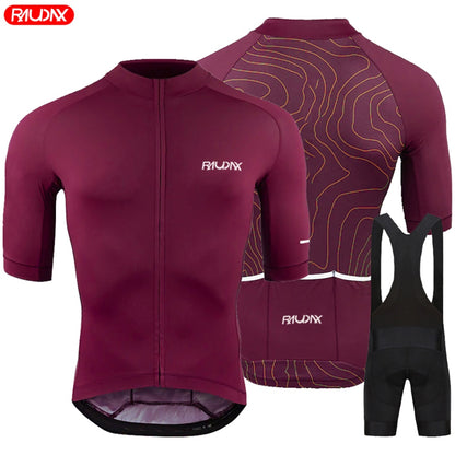 Raudax Summer Short Sleeve Cycling Jersey Sets (6 Variants)